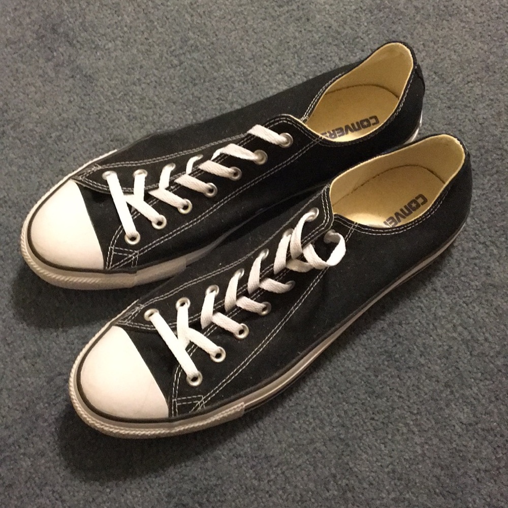 These are a size 13 black converse in men’s